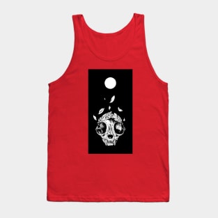 The concept of winning (lucky cat skull + laurel wreath) dark Tank Top